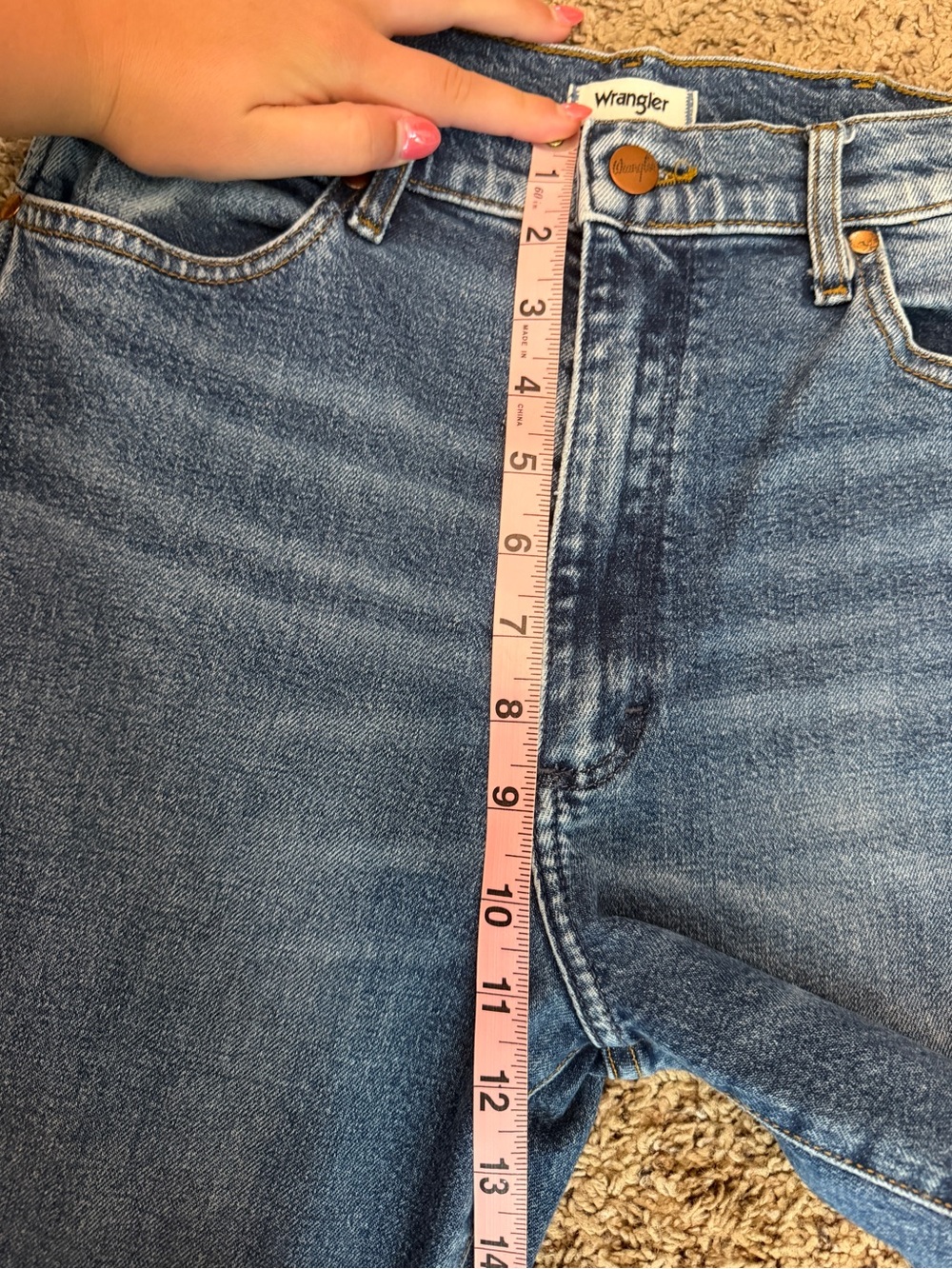 Wrangler Blue Ankle Crop Jeans - Picture 5 of 8